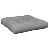 Pallet Cushion Grey 60x60x12 cm Fabric - Front View