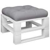Pallet Cushion Grey 60x60x12 cm Fabric