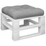Pallet Cushion Grey 60x60x12 cm Fabric