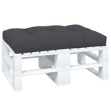 Pallet Cushion Anthracite 120x80x12 cm Fabric - Side View