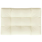 Pallet Cushion Cream 120x80x12 cm Fabric