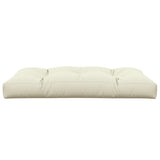 Pallet Cushion Cream 120x80x12 cm Fabric - 45-Degree Angle
