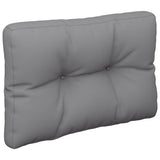Pallet Cushion Grey 60x40x12 cm Fabric - Front View