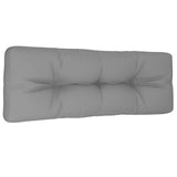 Pallet Cushion Grey 120x40x12 cm Fabric - Front View