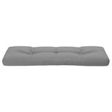 Pallet Cushion Grey 120x40x12 cm Fabric - 45-Degree Angle