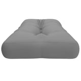 Pallet Cushion Grey 120x40x12 cm Fabric