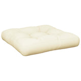 Pallet Cushions 2 pcs Cream Fabric - 45-Degree Angle