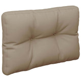 Pallet Cushions 2 pcs Taupe Fabric - Top-Down View