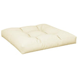 Pallet Cushions 2 pcs Cream Fabric - 45-Degree Angle