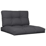 Pallet Cushions 2 pcs Black Fabric - Front View