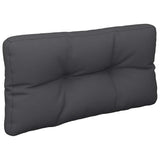 Pallet Cushions 2 pcs Black Fabric - Top-Down View