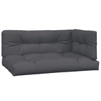 Pallet Cushions 3 pcs Anthracite Fabric