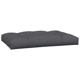 Pallet Cushions 3 pcs Anthracite Fabric - Rear View