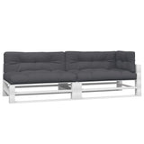 Pallet Cushions 5 pcs Anthracite Fabric - Side View