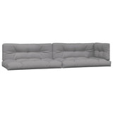 Pallet Cushions 5 pcs Grey Fabric - Front View