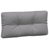 Pallet Cushions 5 pcs Grey Fabric - Rear View