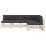 Pallet Sofa Cushions 7 pcs Anthracite - Side View
