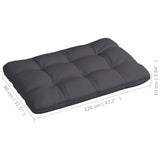 Pallet Sofa Cushions 7 pcs Anthracite - Low Angle