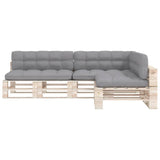 Pallet Sofa Cushions 7 pcs Grey - Side View