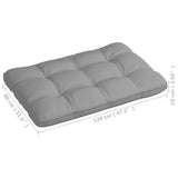 Pallet Sofa Cushions 7 pcs Grey - Low Angle