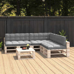 Pallet Sofa Cushions 7 pcs Grey