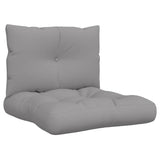 Pallet Cushions 2 pcs Grey Fabric
