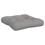 Pallet Cushions 2 pcs Grey Fabric - Rear View
