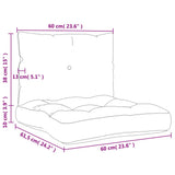 Pallet Cushions 2 pcs Grey Fabric - Extra Image