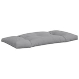 Pallet Cushions 2 pcs Grey Fabric - Rear View
