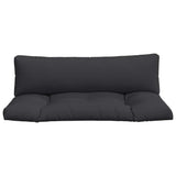 Pallet Cushions 2 pcs Black Fabric - Close-Up Angle