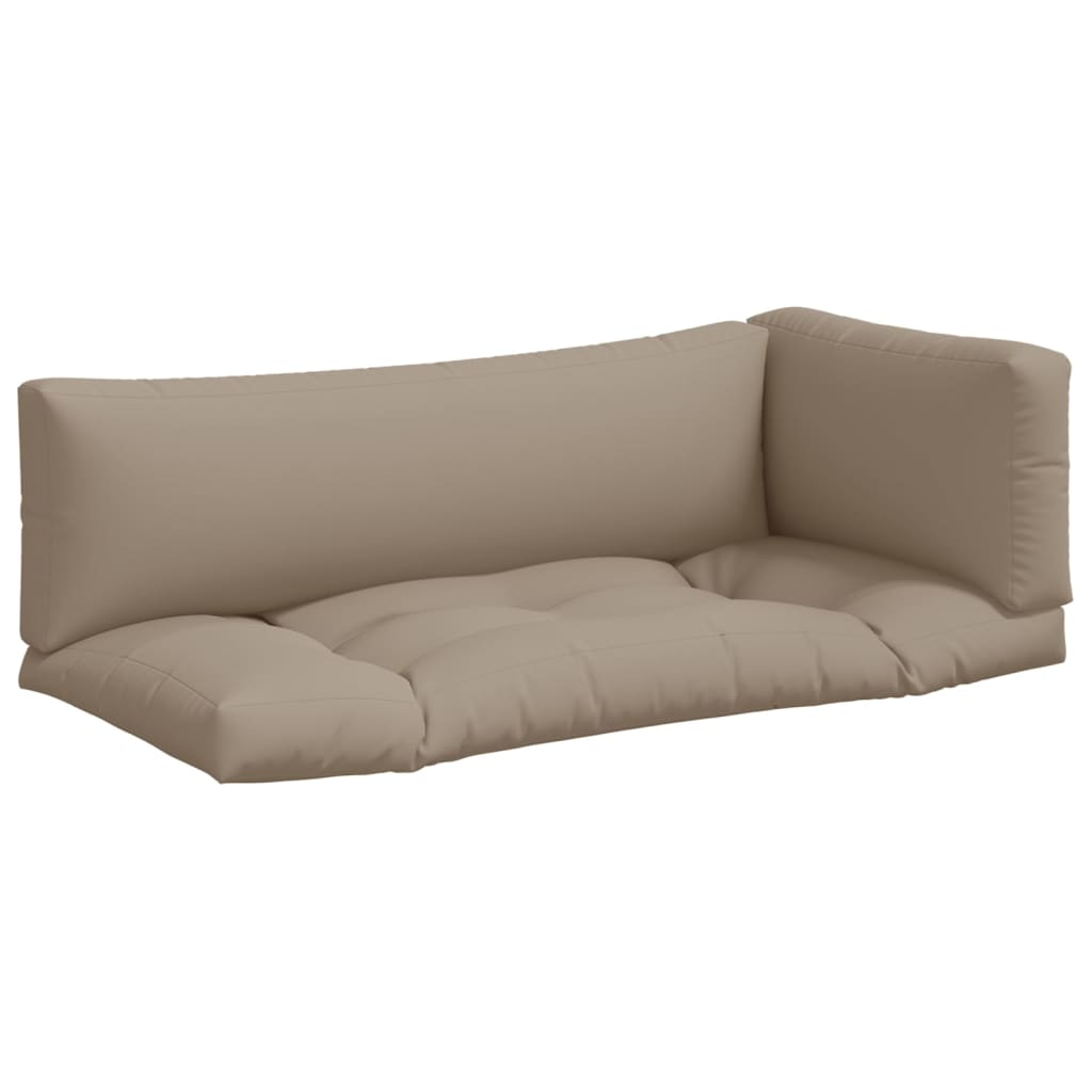 Pallet Cushions 3 pcs Taupe Fabric