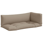 Pallet Cushions 3 pcs Taupe Fabric