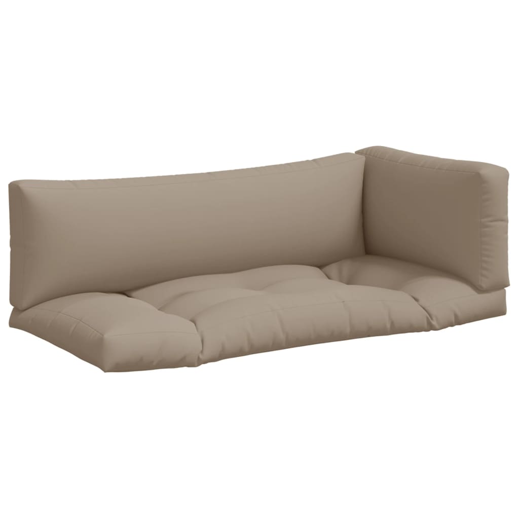 Pallet Cushions 3 pcs Taupe Fabric