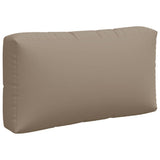 Pallet Cushions 3 pcs Taupe Fabric - Rear View