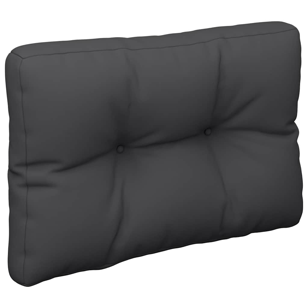 Pallet Cushion Black 60x40x12 cm Fabric