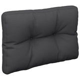 Pallet Cushion Black 60x40x12 cm Fabric