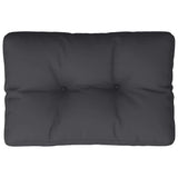 Pallet Cushion Black 60x40x12 cm Fabric - Top-Down View
