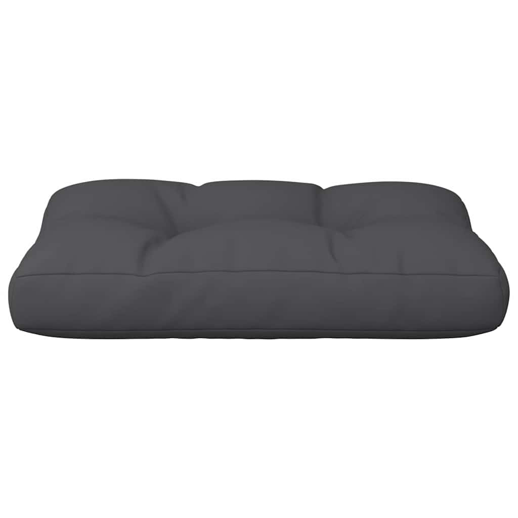 Pallet Cushion Black 60x40x12 cm Fabric