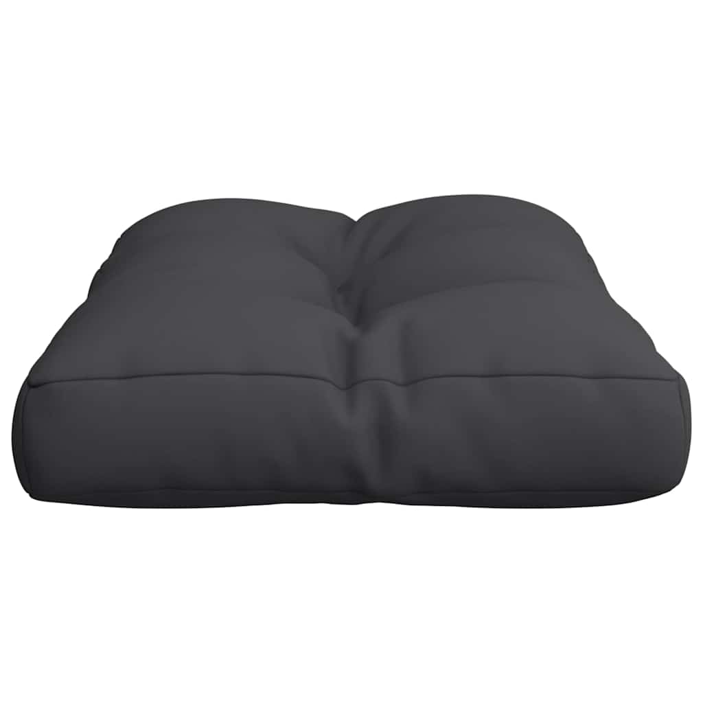 Pallet Cushion Black 60x40x12 cm Fabric