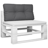 Pallet Cushion Anthracite 80x40x12 cm Fabric - Side View