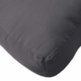Pallet Cushion Anthracite 80x40x12 cm Fabric - Low Angle
