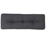 Pallet Cushion Anthracite 120x40x12 cm Fabric