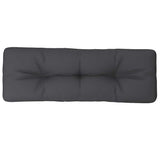 Pallet Cushion Anthracite 120x40x12 cm Fabric - Top-Down View