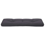 Pallet Cushion Anthracite 120x40x12 cm Fabric - 45-Degree Angle