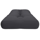 Pallet Cushion Anthracite 120x40x12 cm Fabric - Rear View