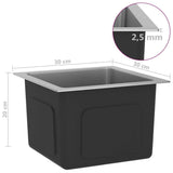 Handmade Kitchen Sink Stainless Steel (AU only) - Rear View