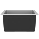 Handmade Kitchen Sink Stainless Steel - Top-Down View