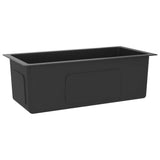 Handmade Kitchen Sink Black Stainless Steel (AU only) - Side View