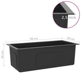 Handmade Kitchen Sink Black Stainless Steel (AU only) - Close-Up Angle