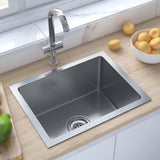 148756 Handmade Kitchen Sink Stainless Steel